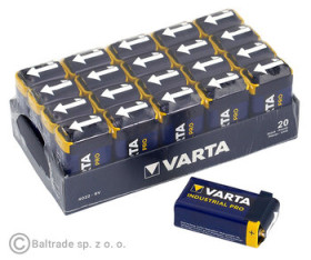 200x bateria alkaliczna Varta Industrial PRO 6LR61/9V 4022 (karton)