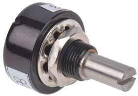 Potencjometr 1kΩ typ Obrotowy RS PRO średnica wału 6,35 mm 1W długość wału 22mm średnica 22.22mm Montaż na łożysku