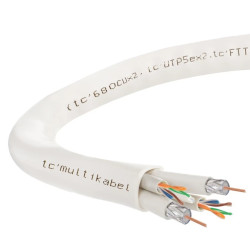 Multikabel FO SM 9/125 FTTH 2J + 2x UTP kat.5e + 2x 75Ohm TC6 /350m/