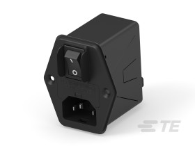 Filtr wejściowy złącza IEC1 6A TE Connectivity Montaż pionowy 5 x 20mm