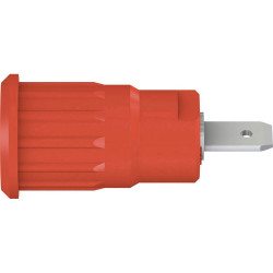 Stäubli 497079-22 SEB4-F/N safety jack socket red insulated Ø4mm rigid socket