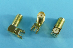 GN.SMA DO DRUKU KĄTOWE ZŁOTE 17mm