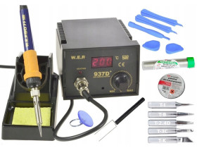 Stacja lutownicza WEP 937D+ grotowa 75W Zestaw Narzędziowy