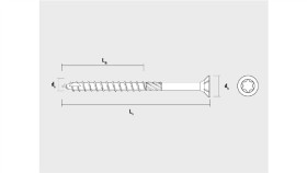 Wkręt Do Konstrukcji Drewnianych Bmax 10X160mm /Opak. = 50 Szt./ (910160Bmp)...