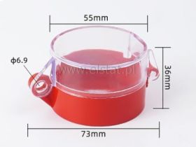 Osłona przycisku z blokadą ;37/55mm; 22mm