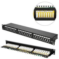 Patchpanel 24 porty Extralink CAT6 STP V2
