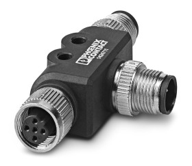 Złącze okrągłe, M12 - M12, 48 V AC, 60 V DC, 1 A (Contact 2 and 4), 4 A (Contact 1 and 3)