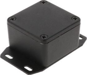 Aluminum die cast enclosure, (L x W x H) 51 x 51 x 31 mm, black (RAL 9005), IP54, 1590LBFBK