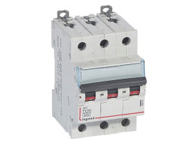Wyłącznik nadprądowy D 20A 3P 6kA S 303 DX3 408090 LEGRAND