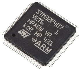 Mikrokontroler STMicroelectronics STM32F4 LQFP 100-pinowy Montaż powierzchniowy ARM Cortex M4 512 kB 32bit CAN:2 168MHz
