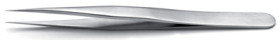 Precision tweezers, uninsulated, antimagnetic, titanium, 120 mm, 3.TA.0