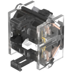 EAO 704.911.5 EAO Series4 Switching Element Slow-Make 1Nc&#x2B;1No Screw Gold/Silver