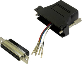 Adapter BKL Electronic 10121125 złącze żeńskie D-SUB 25-pin - złącze żeńskie RJ12