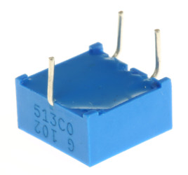 Potencjometr dostrojczy 1kΩ THT 0.5W Regulacja górna 3,05 mm