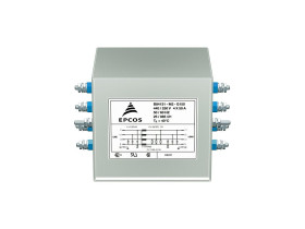 Filtr sieciowy 63A 3-fazowy 440 V 50 Hz, 60 Hz EPCOS Montaż w obudowie