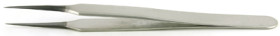 ESD tweezers, uninsulated, antimagnetic, carbon steel, 110 mm, 4.SA.DC.0
