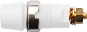 4 mm socket, screw connection, mounting Ø 12.2 mm, CAT III, white, SAB 6922 AU / WS