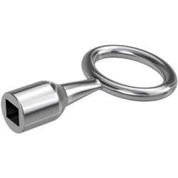 Basi 301V-9 Square Drive Lock Key 5-10mm Silver Versatile Application