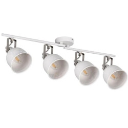 Oprawa ścienno-sufitowa E14 4x max 8W listwa DERATO EL-4I W-SR biały/srebrny 35647