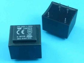 TO-8797A 85° 9V/1,2VA TRAFO PCB