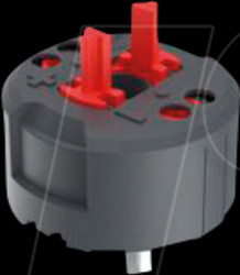 1.20.126.404/0000 RAFIX FS switching element emergency stop PCB, gold, for THT LED