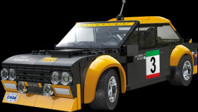 402859 CaDA Fiat Abarth 131, 1:20, black, 2.4 GHz, bricks