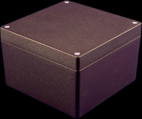Aluminum die cast enclosure, (L x W x H) 160 x 160 x 102 mm, black (RAL 9005), IP66, 1550Z139BK
