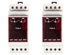 Przekaźnik zdalnego sterowania oświetlenia ulicznego w układzie kaskady PZS-5 230V AC 35x95x58mm RABB7012G2W7