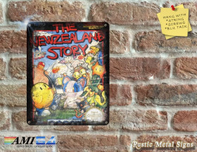 The NewZealand Story Box Artwork from the Original Video Game - Metal Sign