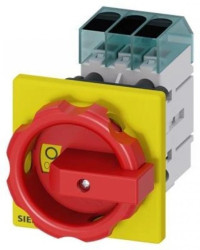 Rozłącznik główny/awaryjny 3P 16A 7,5kW AC23A 400V montaż tablicowy otwór centralny 22.5 mm pokrętło 3LD3054-0TK53