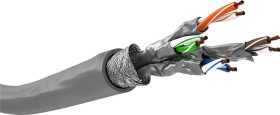 Kabel CAT 6a S/FTP (PiMF), Szary 100m 96094