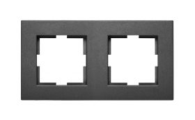 Ramka VIKO dwukrotna antracytowa - NOVELLA