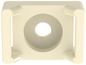 Mounting base, PA, ivory, (L x W x H) 21.9 x 50.3 x 9.4 mm, TM3S8-C69