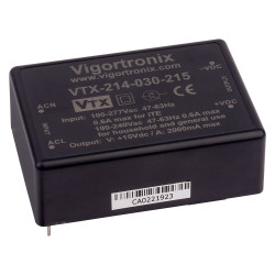 Vigortronix VTX-214-030-215 30W 90-305V Input AC-DC Converter 15V