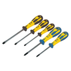CK Tools T49153 Dextro Screwdriver Slotted &amp; PZD Set Of 5