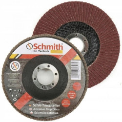 Tarcza ścierna prosta ściernica listkowa 125mm P80 lamelki Schmith