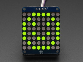 Adafruit Small 1.2" 8x8 LED Matrix w/I2C Backpack - Yellow-Green