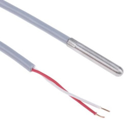 Termopara typ PT 1000, -20C do +100C 35mm kabel 1m, Stal nierdzewna