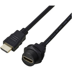 TRU COMPONENTS TC-13543676 Socket Plug Plastic waterproof connector assembly