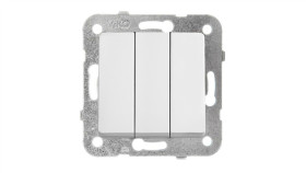 Panasonic Linnera S Łącznik 3-Klawiszowy Biały Połysk 91440068