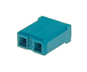 Jumper (zworka) r.:2.54mm - zielony - AMP
