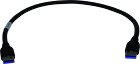 USB 3.0 connection cable, USB plug type A to USB plug type A, 3 m, black, 09451452934