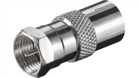 Adapter F: Wtyk F Gniazdo Do Kabla Koncentrycznego - Połączenie, Materiał...