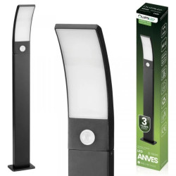 Słupek Ogrodowy Zewnętrzny Stojący 11W LED 4000K Czujnik Ruchu ANVES 80cm Lumiled