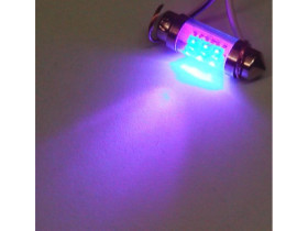 Żarówka LED walcowa C5W 36mm zimny UV 12V FT10X36-6UV