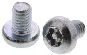 Śruba bezpieczeństwa, M4 x 6mm, materiał: Stalowe, ocynkowana, RS PRO