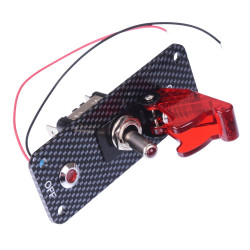 Red LED Toggle Switch Panel with Indicator 12V