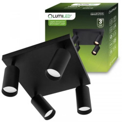 Lampa Sufitowa Plafon SPOT TUBA Reflektor Halogenowa Oprawa 4x GU10 TABULA LUMILED