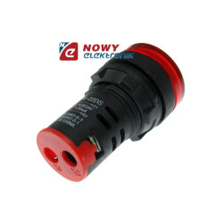 Kontrolka LED 24V czerwona 22mm AD16