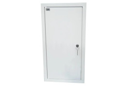 Rozdzielnia podtynkowa metalowa 1 X TL 3F + 11 zabezpieczeń zamek pełne drzwi RAL 9003 A-RW12E/PD